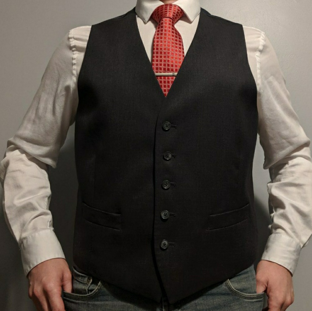 Men's Vest - Dark Coal